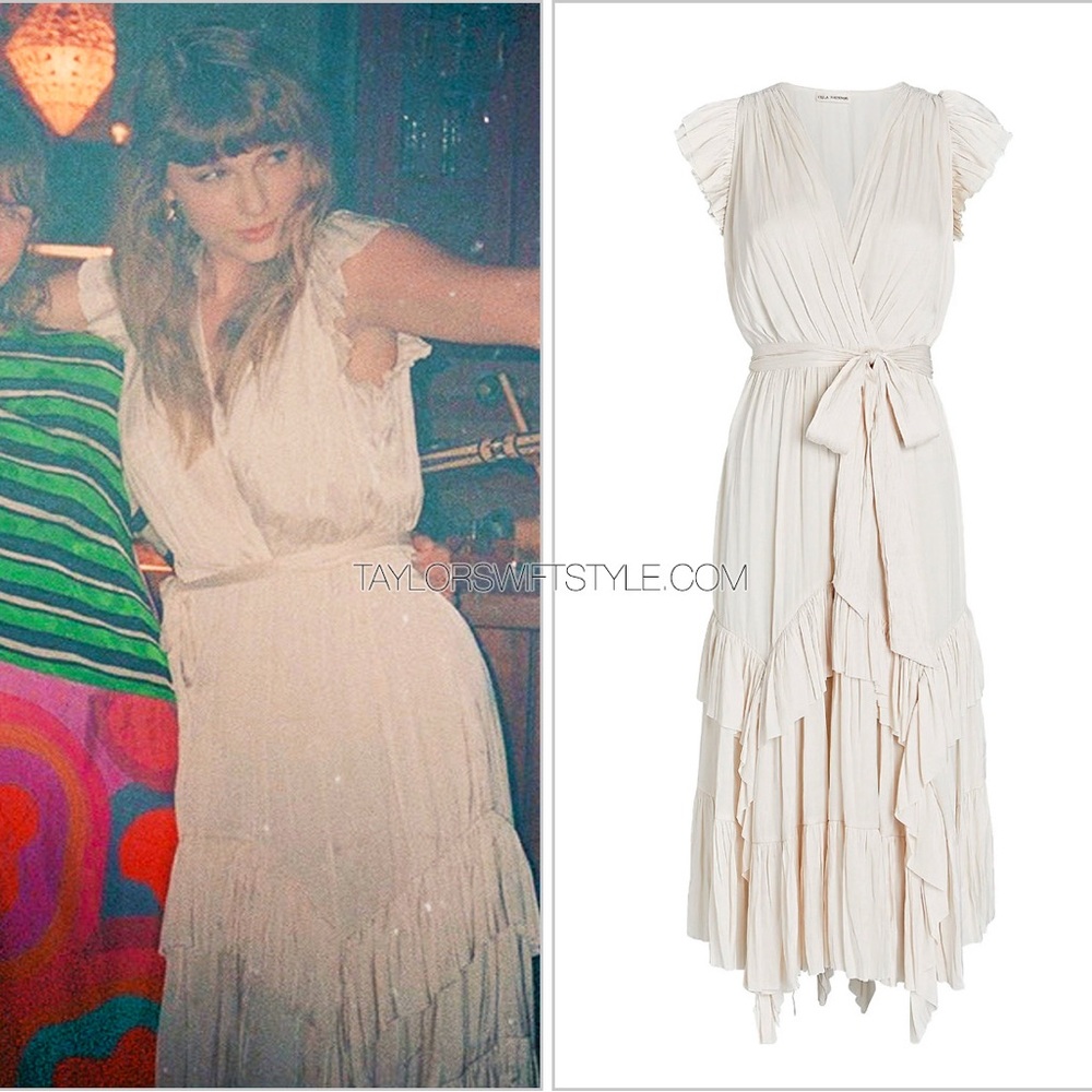 Ulla Johnson Abella Dress in Pearl ASO Taylor Swift Folklore Era
